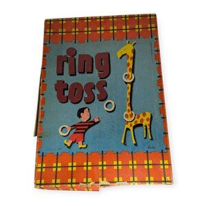 Vintage Pressman Toy Corp Ring-Toss Game #1107 Made in USA w/Original Box